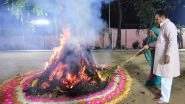 India News | Rajasthan: CM Bhajanlal Sharma Performs Holi Puja at Residence; Prays for State's Happiness and Prosperity