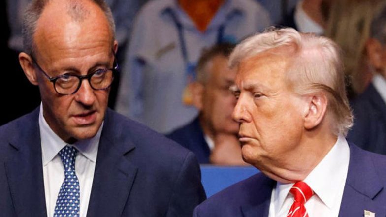 World News | President Trump to Meet German Chancellor at White House, Hold Bilateral Talks