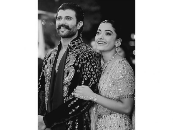 Entertainment News | Rashmika Mandanna, Vijay Deverakonda Share Pictures from Their Sangeet, Couple Dances to Tunes of Love