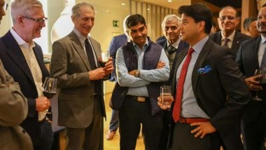 Business News | Scindia Leads Indian Delegation at MWC 2026; Engages with Global CEOs for an Interactive Evening