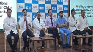 Business News | ApolloMedics Lucknow Performs Rare Emergency Neuro-Intervention in 2.5-Year-Old, Reversing Devastating Stroke Effects