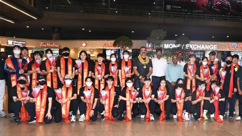 Sports News | Korea, Wales Women's Teams Arrive in Hyderabad for FIH World Cup Qualifiers
