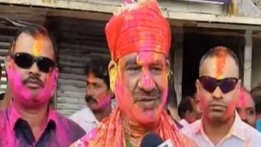 India News |  Lok Sabha Speaker Om Birla, Uttar Pradesh's Deputy CM Brajesh Pathak Extend Holi Greetings