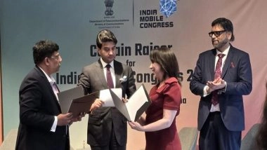Business News | Jyotiraditya Scindia Announces 10th Edition of India Mobile Congress 2026 from MWC Barcelona