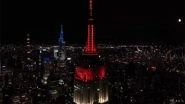 Sports News | Empire State Building Illuminated in Host Nations' Colours to Mark 100 Days Until FIFA World Cup 2026