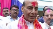 India News | Rajnath Singh Plays Drums on Holi, Wishes for 'peace, Harmony' in World
