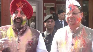 India News | Uttarakhand CM, Governor Celebrated Holi at Lok Bhawan, Extend Greetings