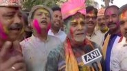 India News | Bihar Minister Ram Kripal Yadav Celebrates Holi at Patna's Gandhi Maidan; Spreads Message of Love