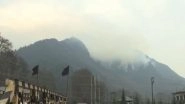 India News | Srinagar: Forest Blaze Engulfs Zabarwan Forest Belt, Thick Smoke Covers Region