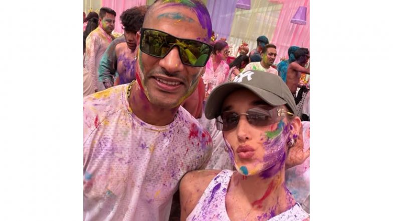 Entertainment News | Shikhar Dhawan Celebrates Holi with Wife Sophie, Shares Pictures