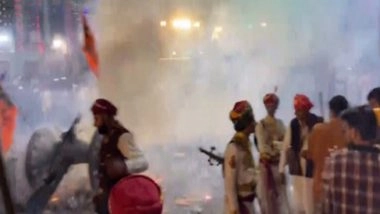 India News | Rajasthan: Udaipur's Menar Village Celebrates Holi with Guns and Cannons to Mark 400-year-old Victory over Mughals
