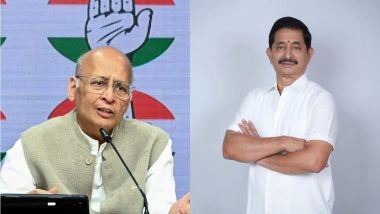 India News | Telangana: Congress Nominates Abhishek Singhvi, Vem Narender Reddy for Rajya Sabha Elections