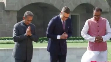 World News | Finnish President Alexander Stubb Pays Tribute to Mahatma Gandhi at Rajghat