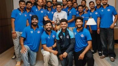 Sports News | J-K Ranji Team Meets ICC Chair Jay Shah to Acknowledge His Contribution in Strengthening Cricket in Jammu and Kashmir