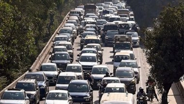 India News | Delhi Traffic Police Carries out Special Traffic Checking Drive on Holi