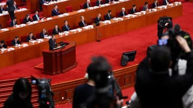 World News | China to Boost Military Spending by 7%; Slashes Annual Economic Growth Target