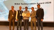 Business News | Three Decades of Impact: Mr B.V. Naidu Honoured with 'IESA Sarabhai Award' for Shaping India's ESDM Legacy