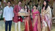 Sports News | AP Minister Nara Lokesh, His Wife Brahmani Attend Arjun Tendulkar-Saaniya's Wedding