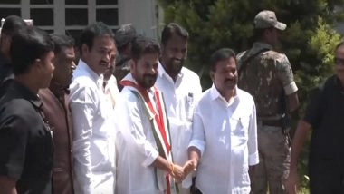 India News | Hyderabad: CM Revanth Reddy Participates in Rajya Sabha Nominations for Congress Candidates