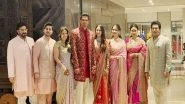 Entertainment News | Arjun Tendulkar Marries Saaniya Chandhok, Couple Poses with Family