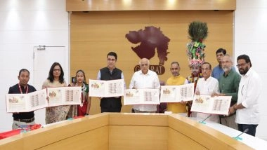 India News | Gujarat CM Bhupendra Patel Unveils Postal Stamp, Special Cover Based on the 'Kawant Ger Mela'