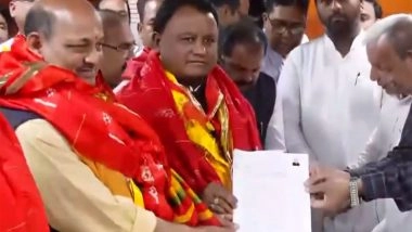 India News | Odisha BJP Chief Manmohan Samal, Sujeet Kumar File Nominations for Rajya Sabha Polls