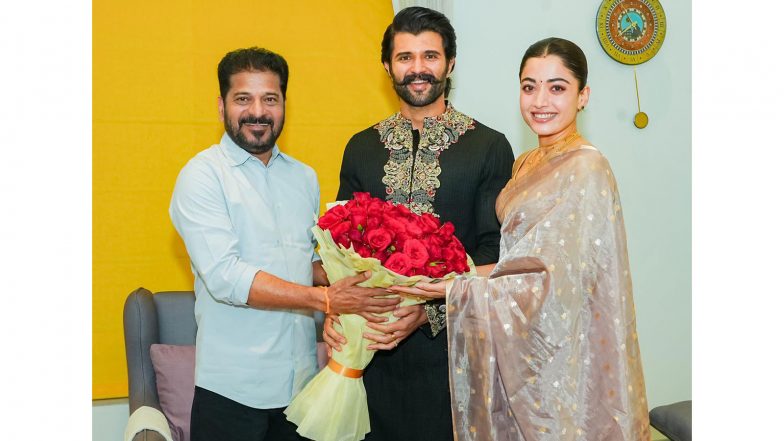 Entertainment News | Telangana CM Revanth Reddy Visits Newlyweds Vijay Deverakonda, Rashmika Mandanna