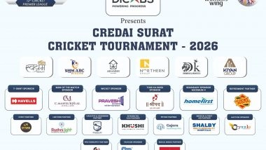 Business News | CREDAI Surat 12th Cricket Tournament 2026