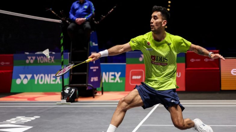 Sports News | All England Open: Lakshya Sen Upsets Sixth Seed Li Shi Feng to Reach Semi-finals