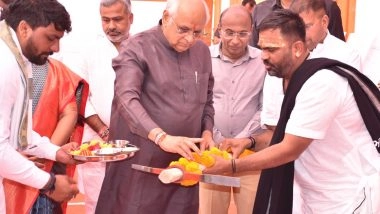 India News | Gujarat CM Bhupendra Patel Lays Foundation Stone for Govt Offices in Ahmedabad's Ghatlodia