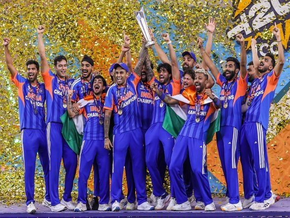 Sports News | Rohit Sharma Congratulates Team India After T20WC Triumph