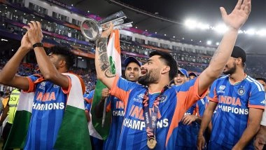 Sports News | PM Modi Praises Team India's Determination and Hard Work After Men in Blue Secure T20 World Cup 2026 Trophy