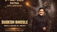 Business News | Sudesh Bhosle's Mega Musical Night in Patna on May 3, More Than 5000 Audience Members to Enjoy a Melodious Evening of Music