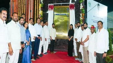 India News | Telangana: CM Revanth Reddy Inaugurates Rejuvenated Nalla Cheruvu in Kukatpally