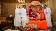 Business News | Shankaracharya Swami Sadanand Saraswati Visits Dr. Abhishek Verma, Blesses Family and ShivSena Leadership