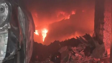 India News | Several Shops Gutted After Fire Breaks out in Gorakhpur's Raiganj Area