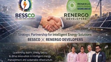 Business News | Bessco Power, Renergo Developers Announce JV to Develop 1,000 MW Renewable Energy Projects Across India and Nepal