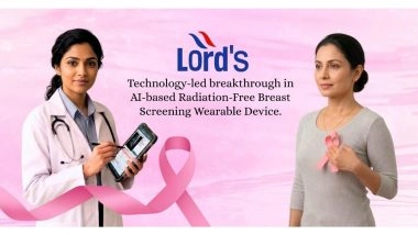 Business News | Lord's Marks Historic Collaboration with CMET to Develop World's First AI-Based Breast Cancer Detection Device