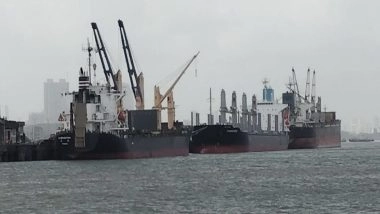 World News | Liberian Flagged Ship from Saudi Port Docks at Mumbai Amid West Asia Tensions