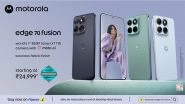 Business News | Motorola Edge 70 Fusion Goes on Sale with World's 1st 50MP Sony-LYTIA&trade; 710 Camera, 7000mAh Battery and 144Hz 1.5K Display -- Starting Rs. 24,999*