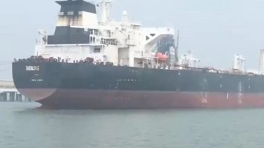 India-Bound Saudi Crude Arrives: Liberia-Flagged Tanker Shenlong Suezmax With 1,35,335 Metric Tonnes Crude Reaches Mumbai, First Through Strait of Hormuz Since Iran-US Conflict