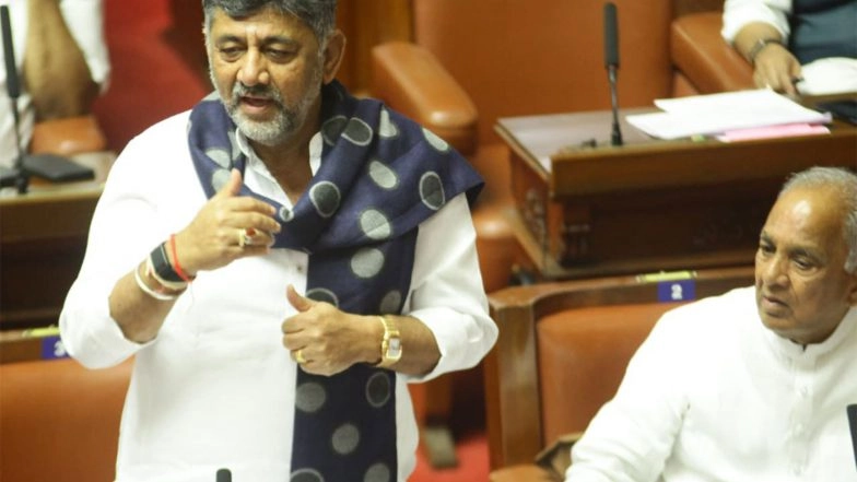 India News | Let BJP MPs Speak on LPG Shortage in Parliament, Get Justice for People: Karnataka DCM DK Shivakumar