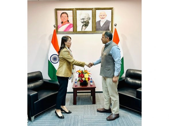 Business News | Indian Envoy in Shanghai Meets Ant Group Top Official, Discusses Deepening Economic Ties