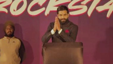 Entertainment News | 'Khamma Ghani, Rajasthan!': Jadeja Recreates Akshaye Khanna's Viral Scene from 'Dhurandhar' After Grand RR Welcome