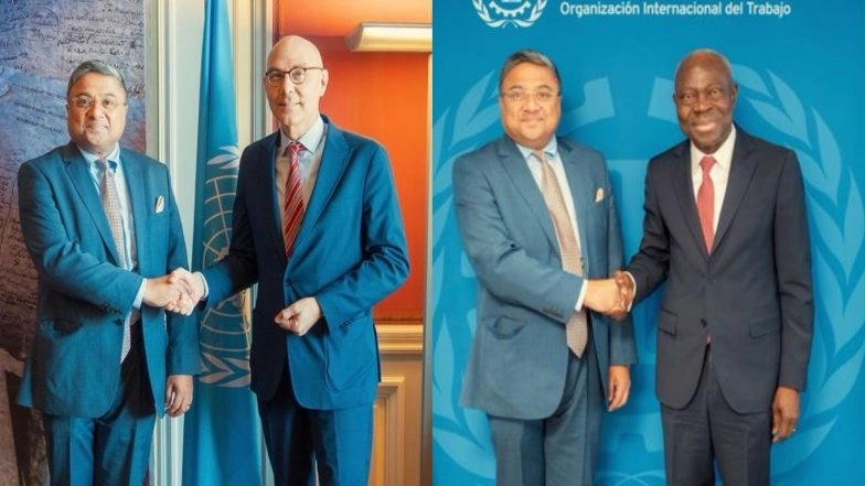 World News | Geneva: Sibi George Discusses India's Digital Journey with UNHRC, ILO Representatives