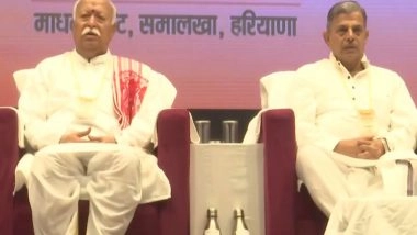 India News | RSS Records Massive Growth with over 5,000 New Branches; Mohan Bhagwat Particaptews in Pratinidhi Sabha in Haryana