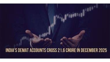 Business News | India's Demat Accounts Cross 21.6 Crore in December 2025, and BlinkX Is Among the Platforms Driving Zero Brokerage Adoption in Tier-2 Cities