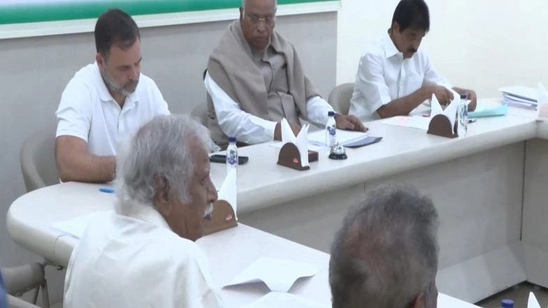 India News | Lok Sabha LoP Rahul Gandhi Chairs Congress Central Election Committee Meeting Ahead of Assam Assembly Election