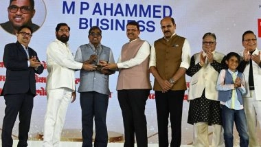 Business News | Malabar Group Chairman Conferred Maharashtrian of the Year Award 2026 by Maharashtra CM Devendra Fadnavis