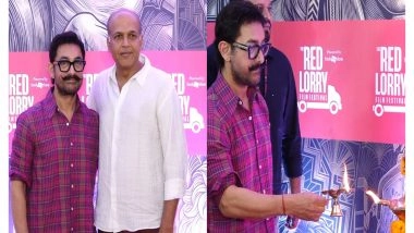 Entertainment News | Aamir Khan, Ashutosh Gowariker Attend Red Lorry Film Festival in Mumbai